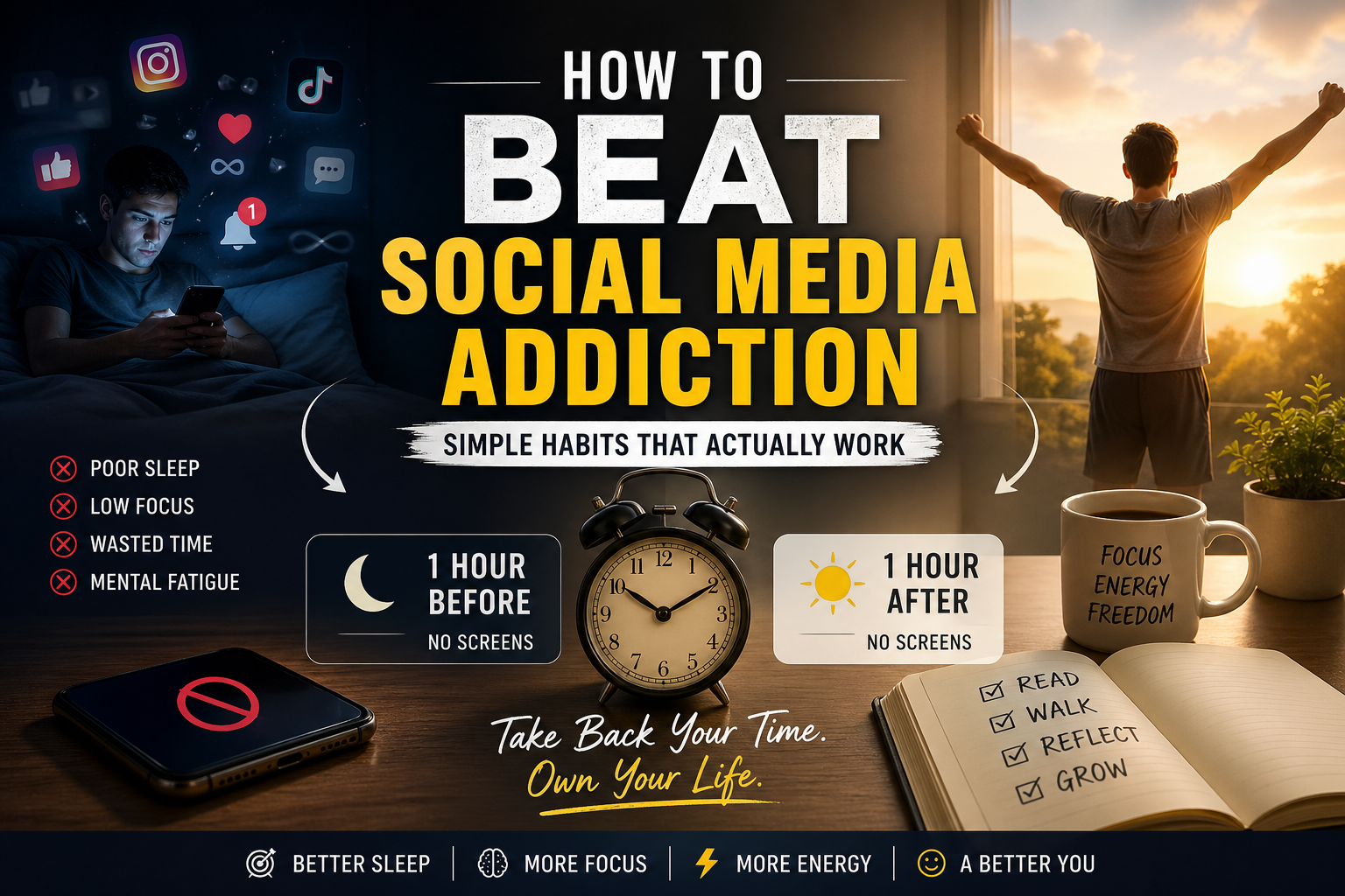 Read more about the article How to Beat Social Media Addiction: Simple Habits That Actually Work