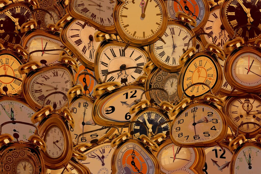 melting clock time wasting